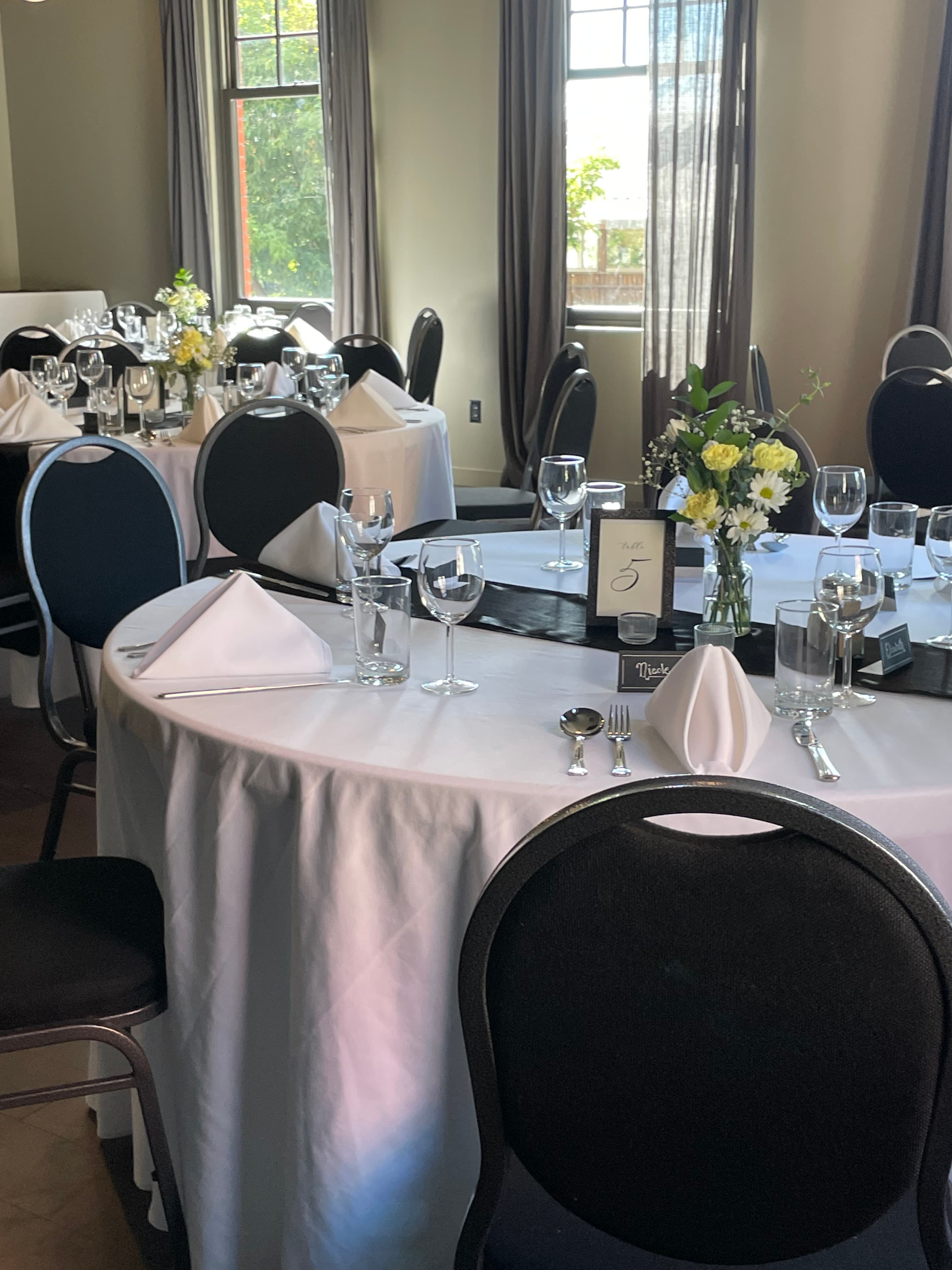The Lounge seated for a small wedding